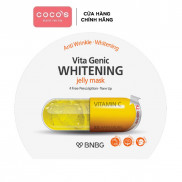Mặt nạ giấy dưỡng da trắng sáng và làm đều màu da BNBG Vita Genic Whitening Jelly Mask (Vitamin C) 30ml - [BNBG VÀNG]
